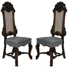 Pair of Fine George Trollope and Sons Hall Chairs