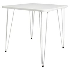 Mid-Century Modern White Metal Used Table by Wladar & Mödlhammer for Sonett 