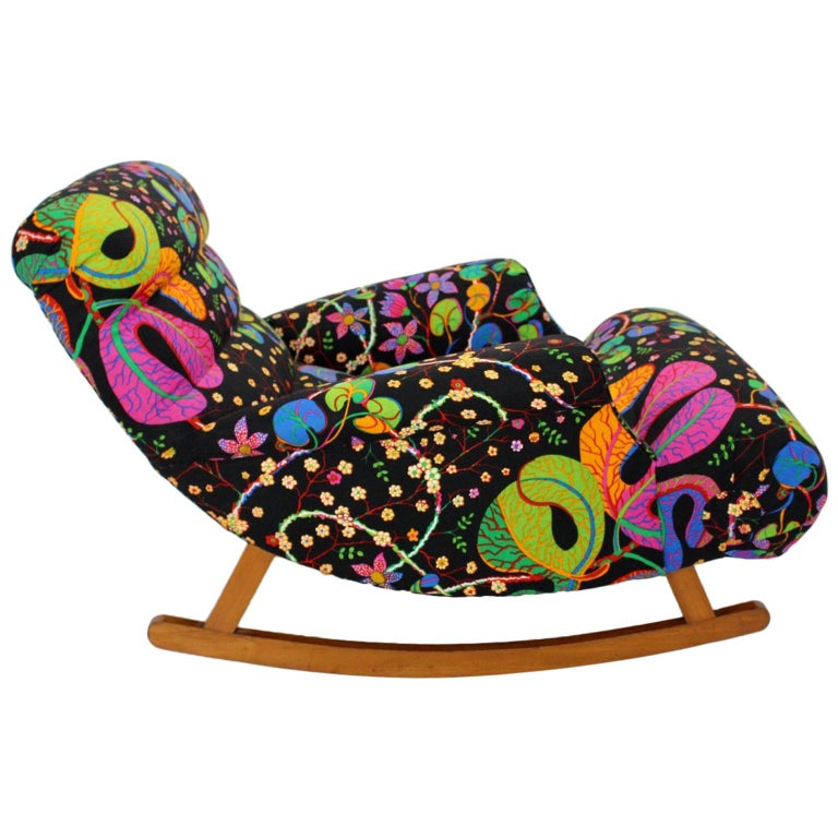 Josef Frank Adolf Loos Multicoloured Wood Art Deco Era Vintage Rocking ...