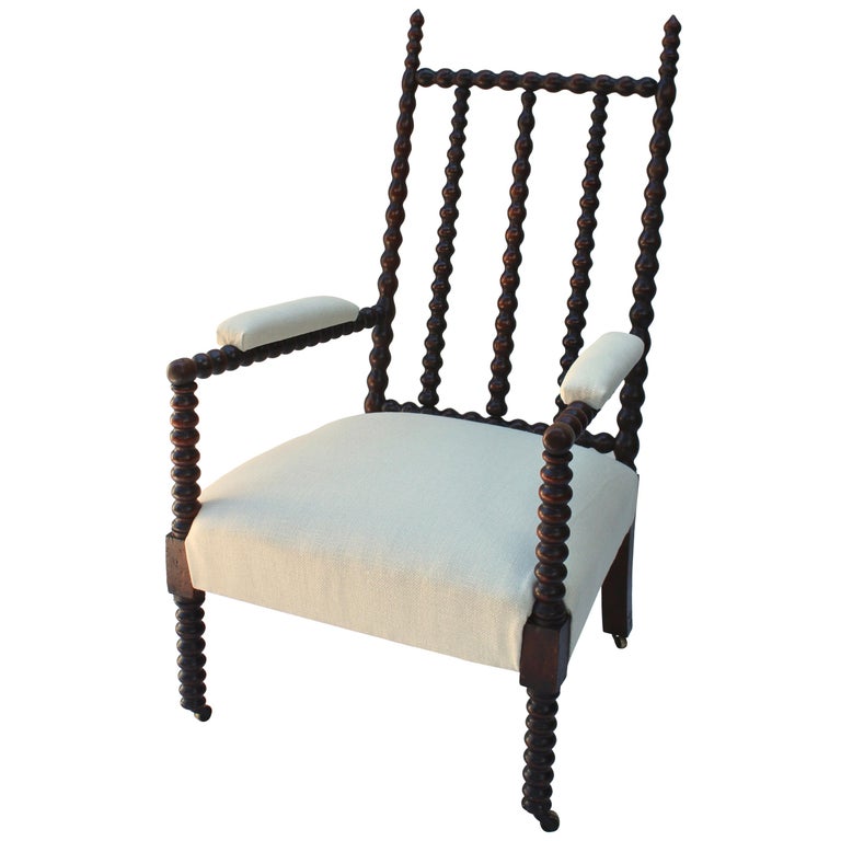 Barley-twist armchair, 19th century, offered by JED