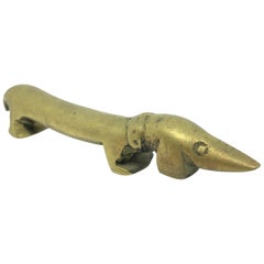 "Noodle" the Dachshund Dog Bottle Opener Bosse Vienna Austria, 1950s, Midcentury