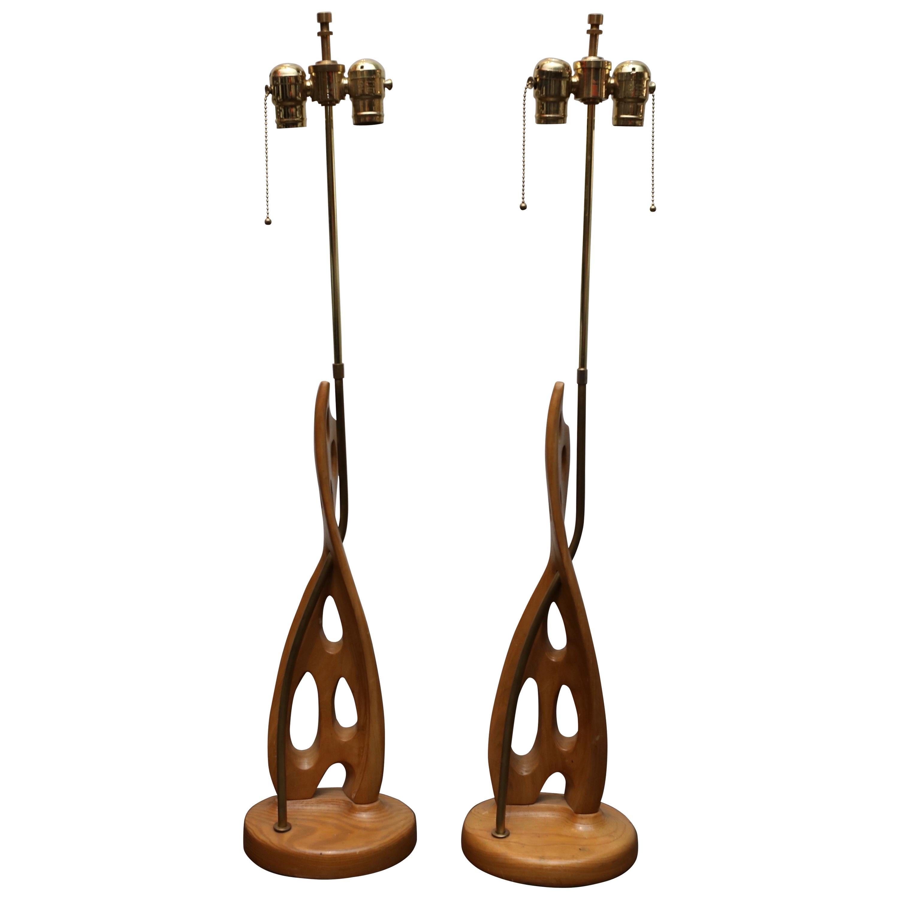 Midcentury Biomorphic Lamps For Sale