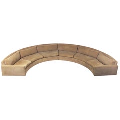 Large Scale Curved Sofa by Milo Baughman