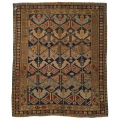 Ancien tapis caucasien Shirvan, vers 1880