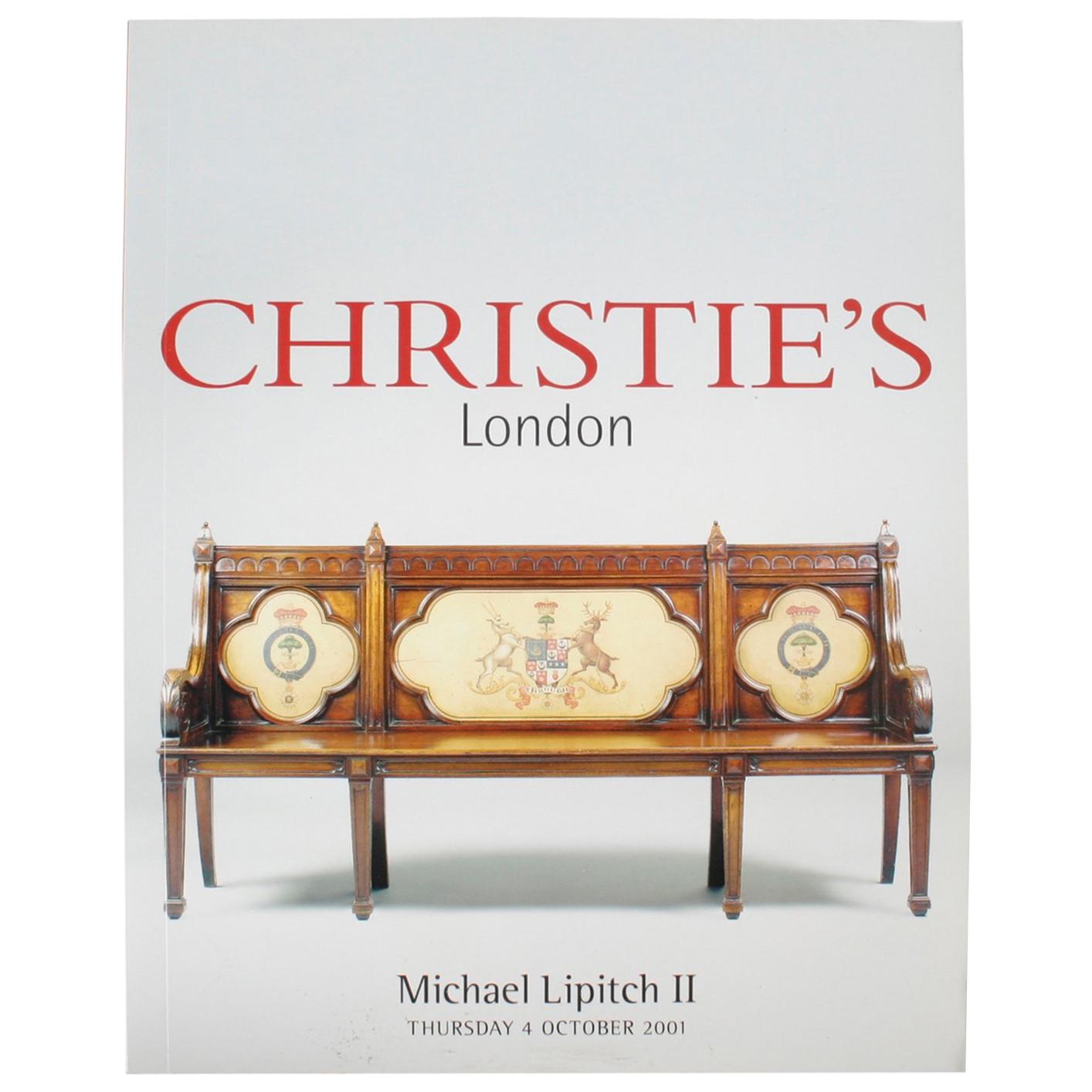 Christie's London, The Proprety of Michael Lipitch Ltd, octobre 2001 en vente
