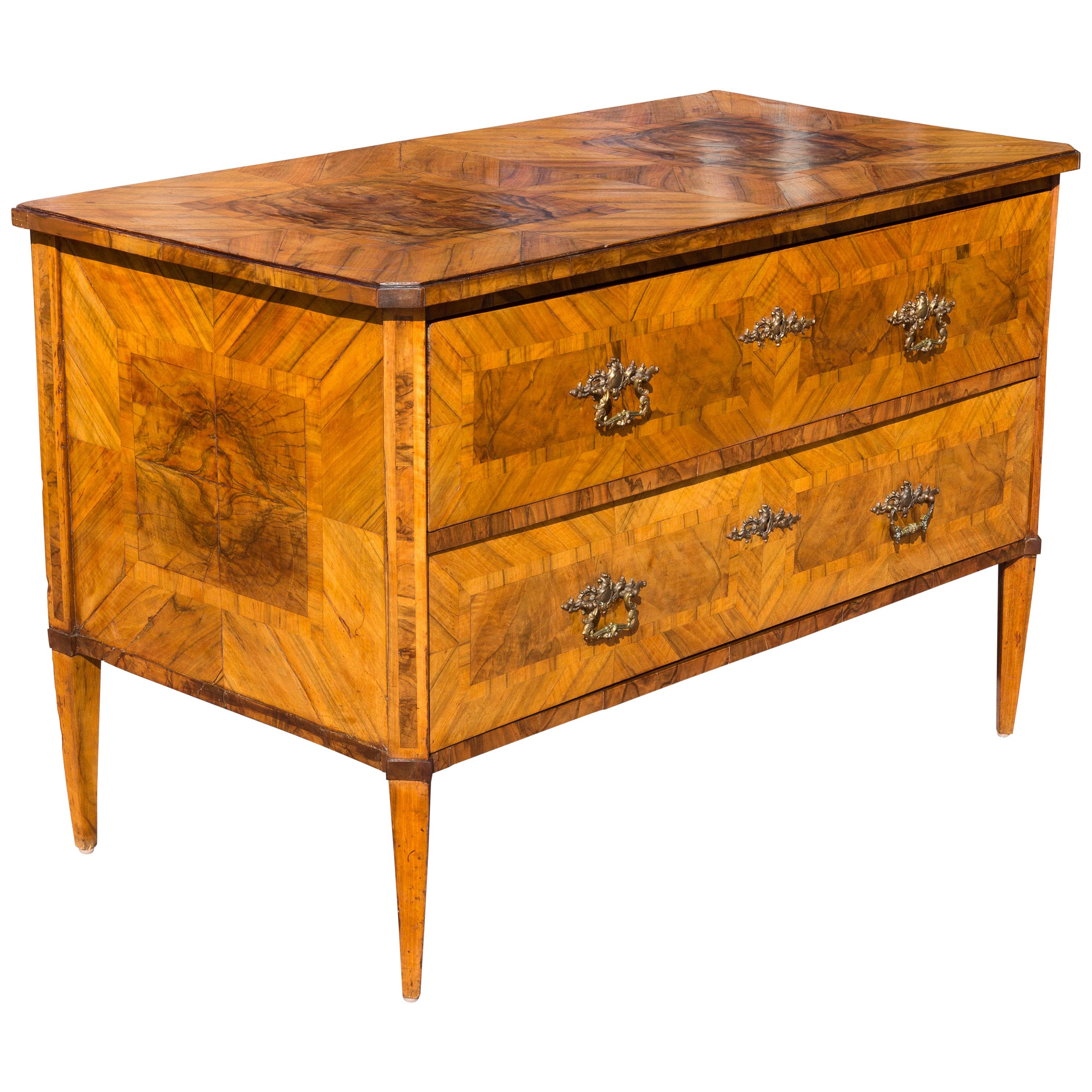 18th Century German Neoclassical Walnut Commode