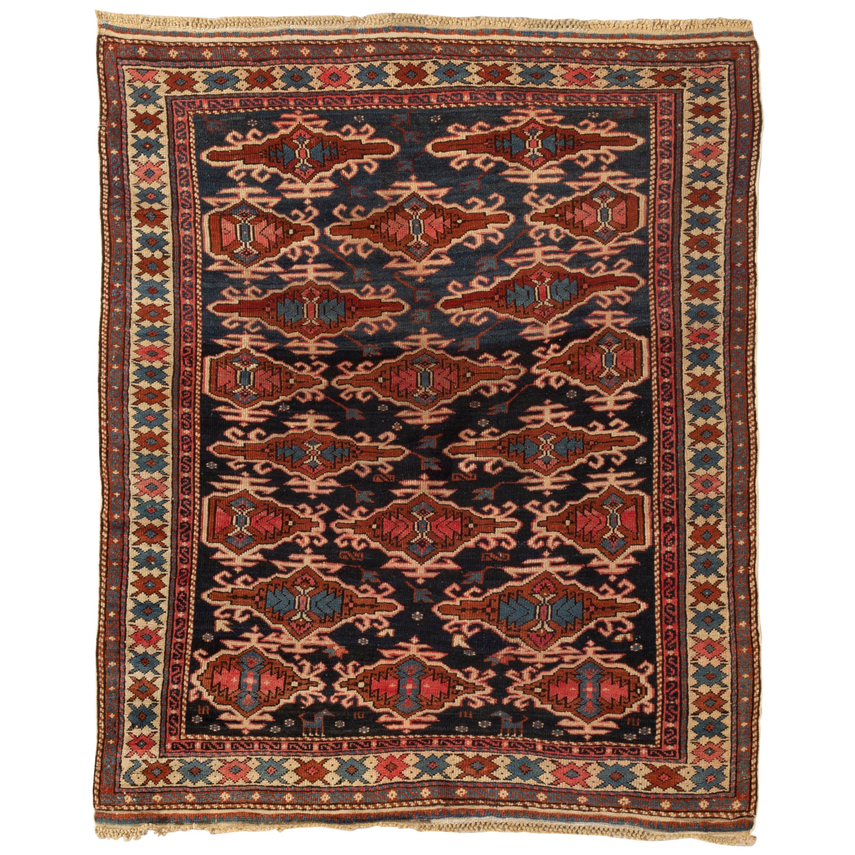 Antiker kaukasischer Schirwan-Teppich, um 1880