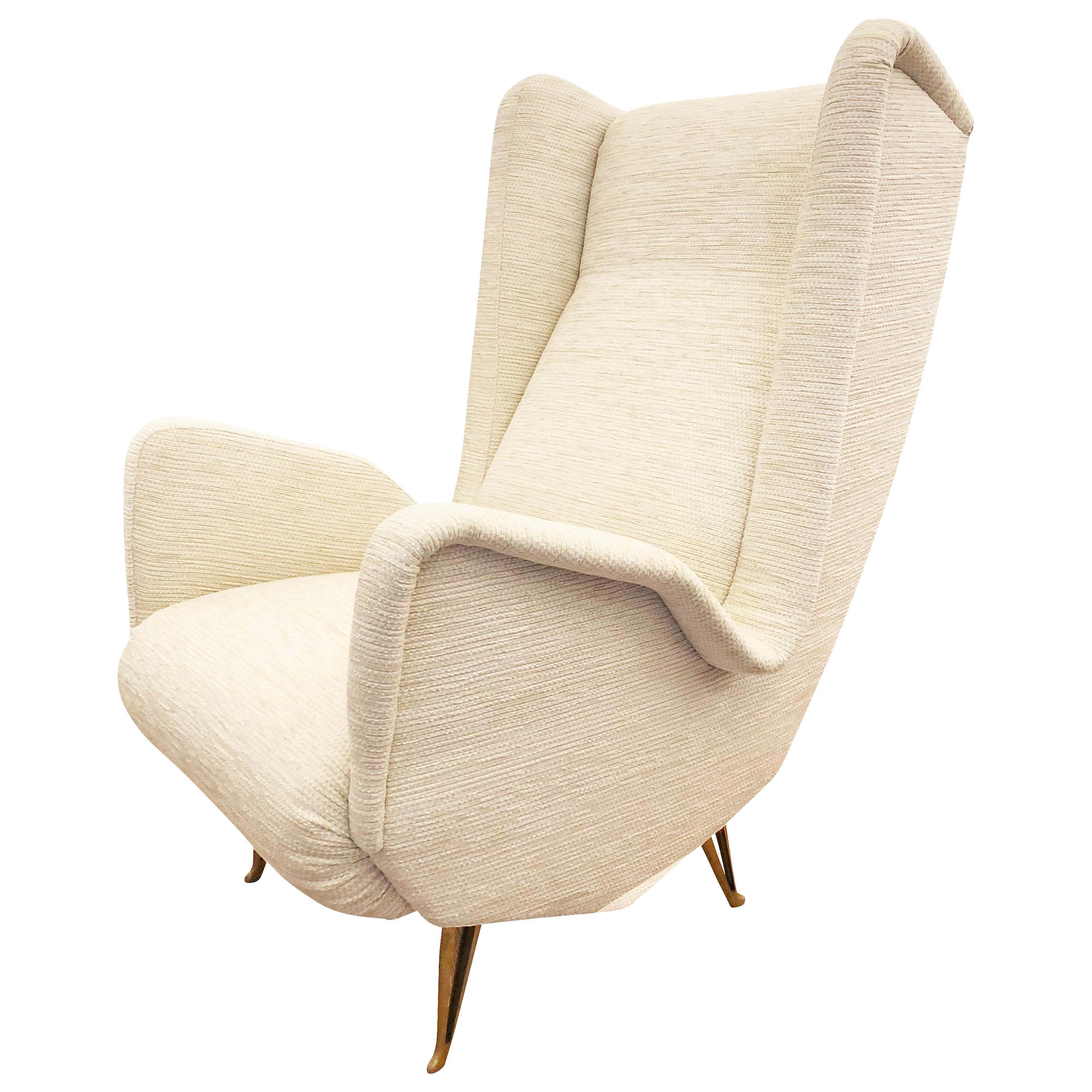 Large Wing Chair by ISA Bergamo, Italy, 1960s