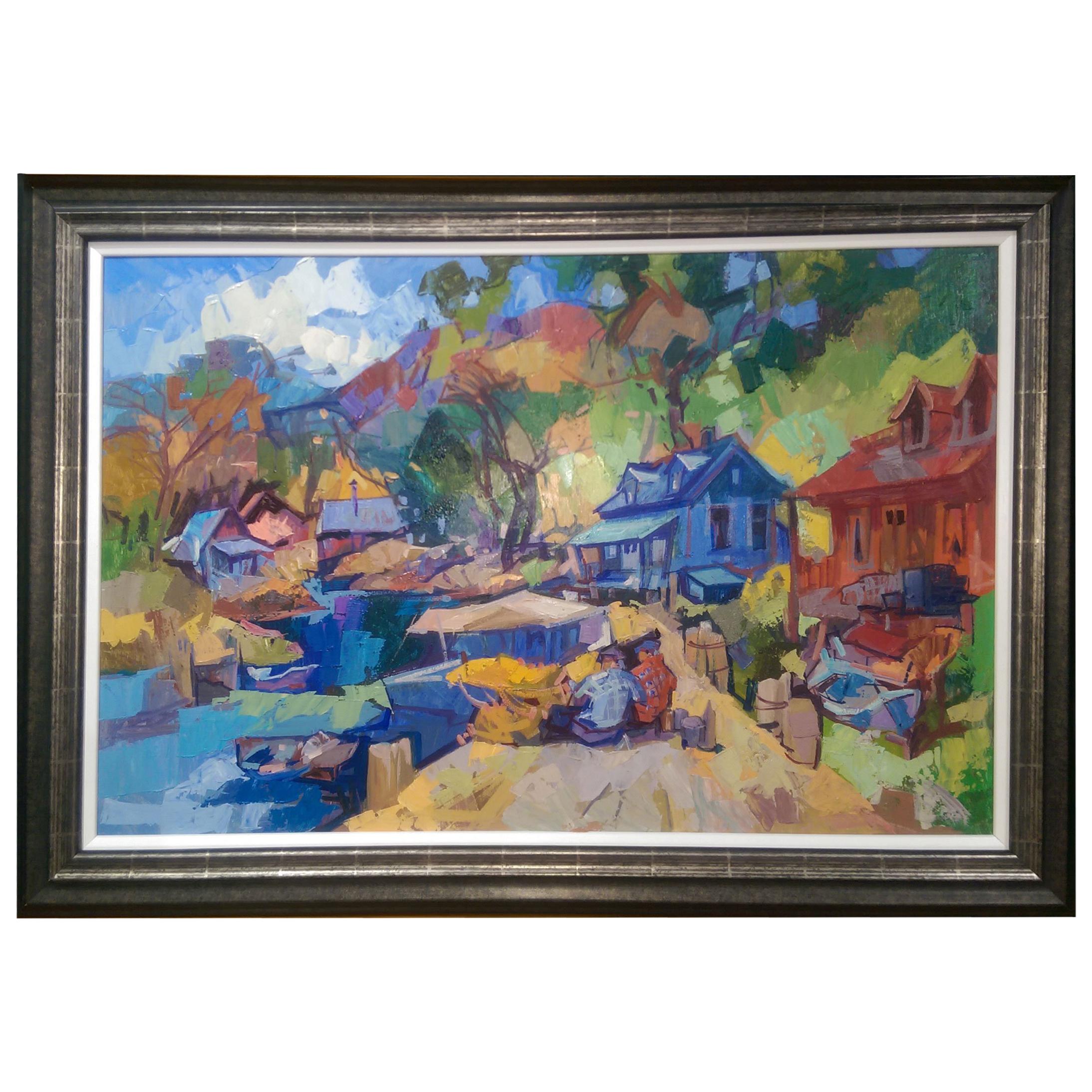‘Charlevoix’ 006 Contemporary Oil on Board Painting by Bedros Aslanian