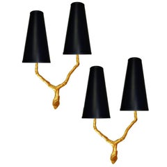 Vintage  Agostini Style Pair of Sconces, 2 pairs available.