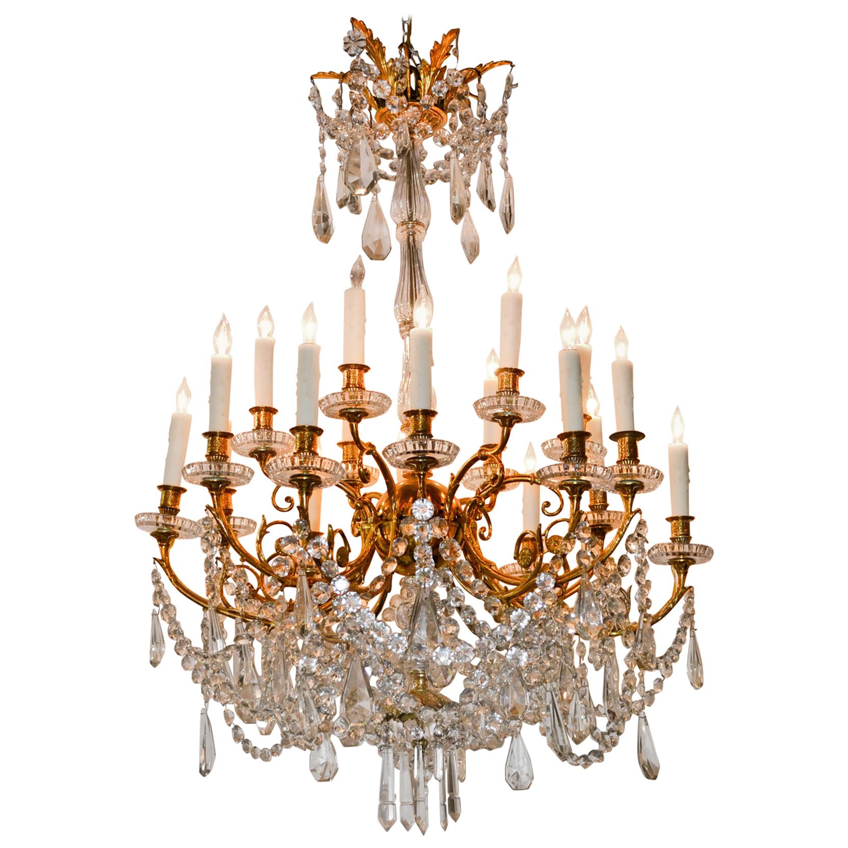 19th Century French Baccarat Chandelier