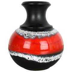 Super Colorful Fat Lava Pottery "66 25" Vase by Bay Ceramics, Germany, 1970s