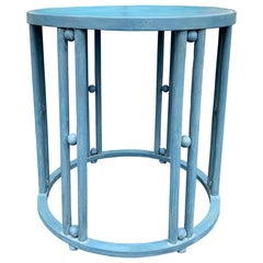 20th Century Painted Round Sculptural Center Table, Custom Finish