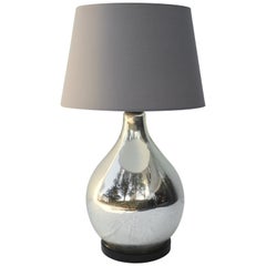 Large Mercury Glass Table Lamp