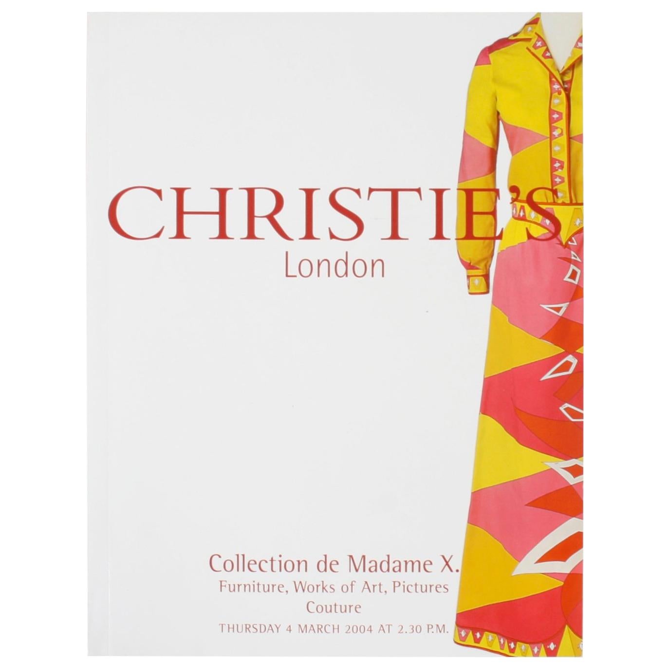 Christie's London Collection De Madame X, 3/04/04 For Sale