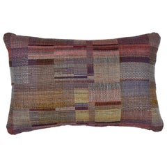 Indian Handwoven Pillow Sunrise Plaid