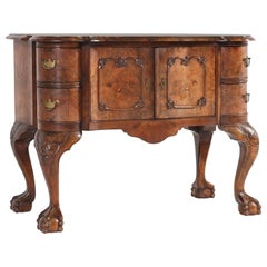 Dutch Walnut Chippendale Style Commode with Claw and Ball Feet, 1930s