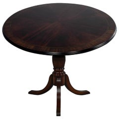 Flame Mahogany Round Duncan Phyfe Table