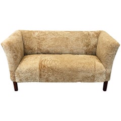 Børge Mogensen Mid-20th Century Settee in Shearling