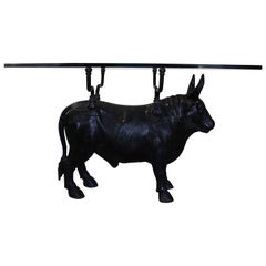 French Cast Iron Bull Table