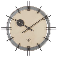 Elegant Telenorma Electric Brass Wall Clock