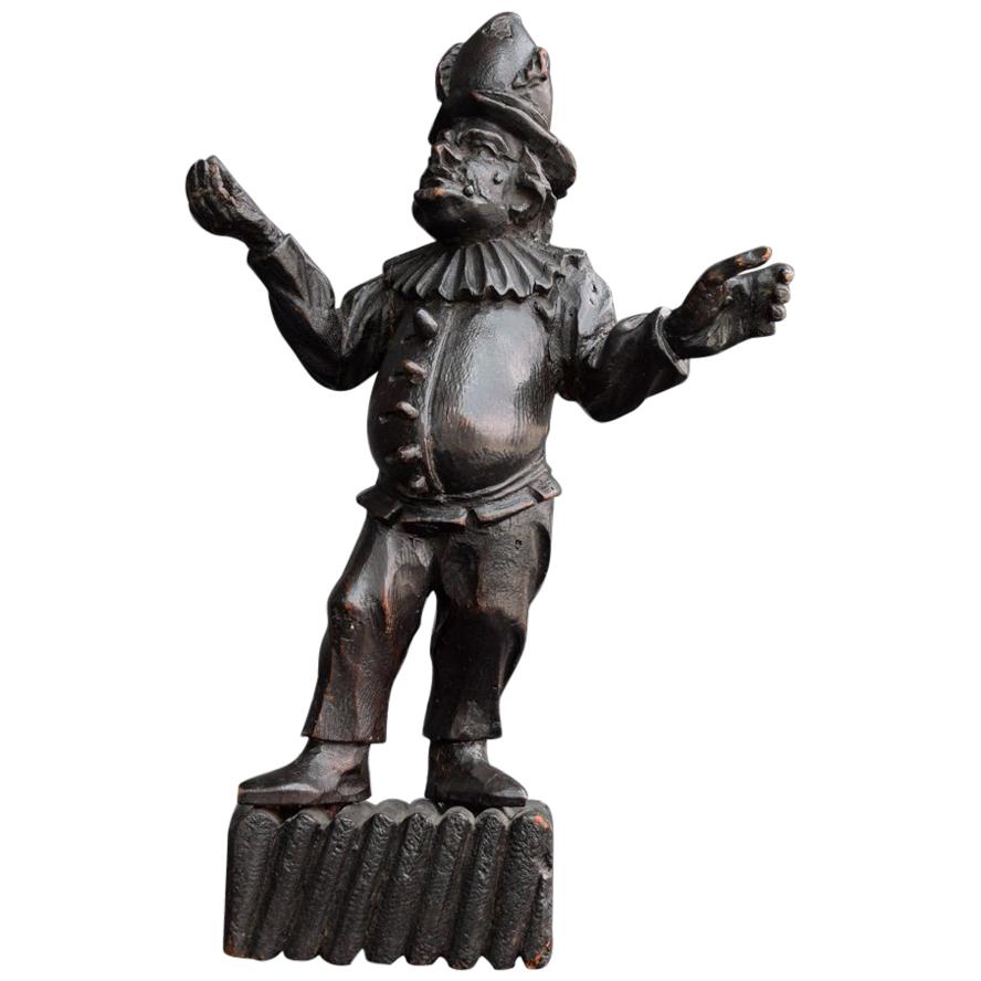 19th Century Italian Pulcinella 'Polichinelle' Wooden Figure