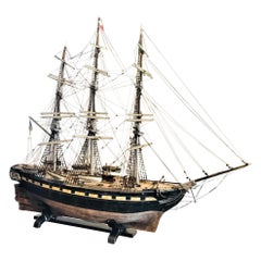 Modello di nave a vela scolpito a mano modello Margaret Scultura pezzo centrale LA CA