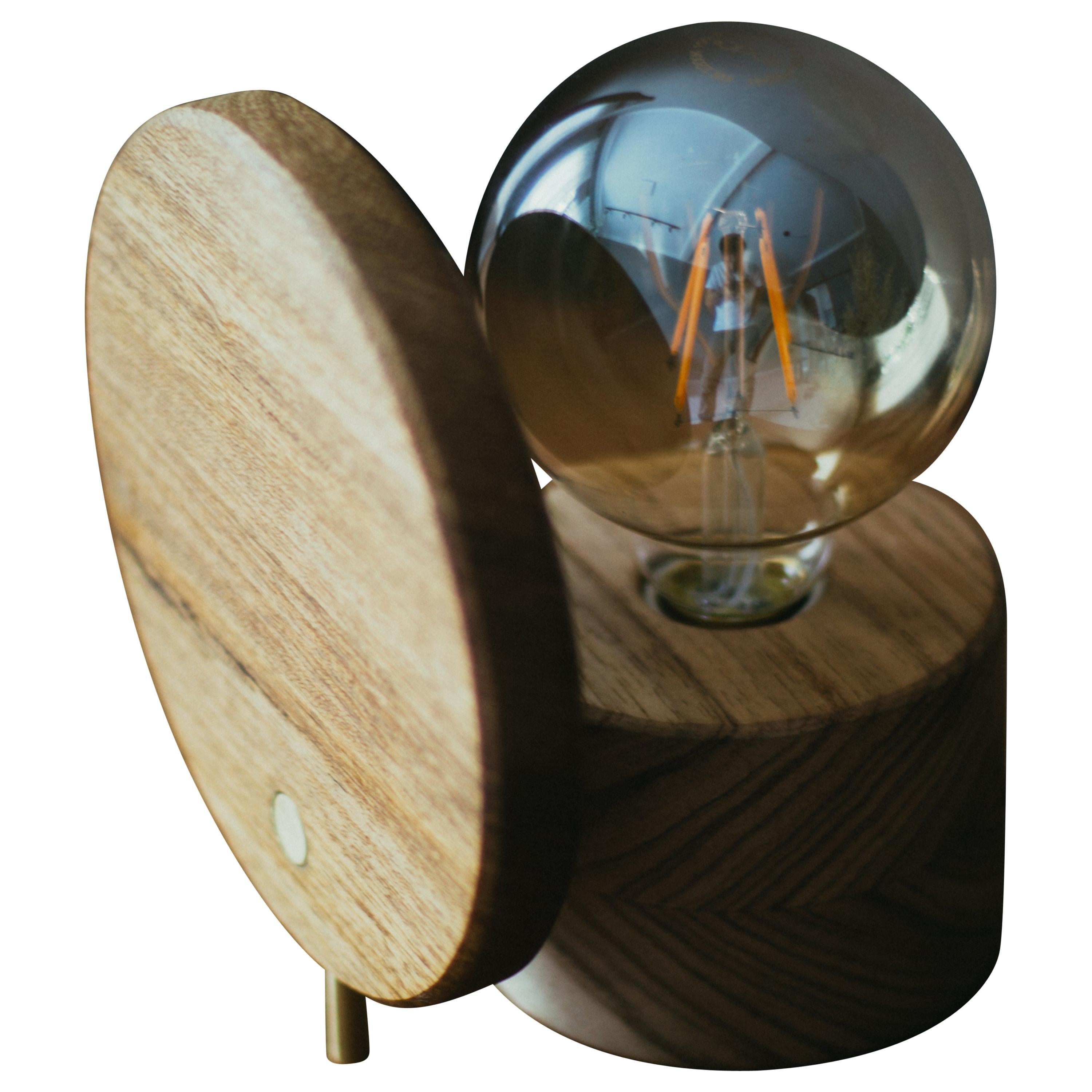 Eclipse Lamp, Brazilian Wood For Sale