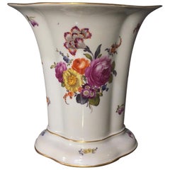 Large Vienna vase, flower groups, c.1780