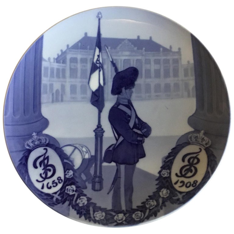 Royal Copenhagen Commemorative Plate from 1908 RC-CM80 For Sale