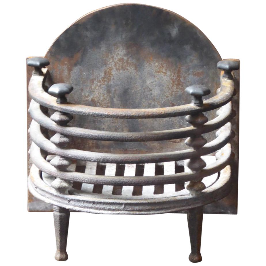 English Victorian Fireplace Grate, Fire Basket