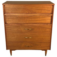 1960s Walnut Wood Dresser by Mainline for Hooker Furniture