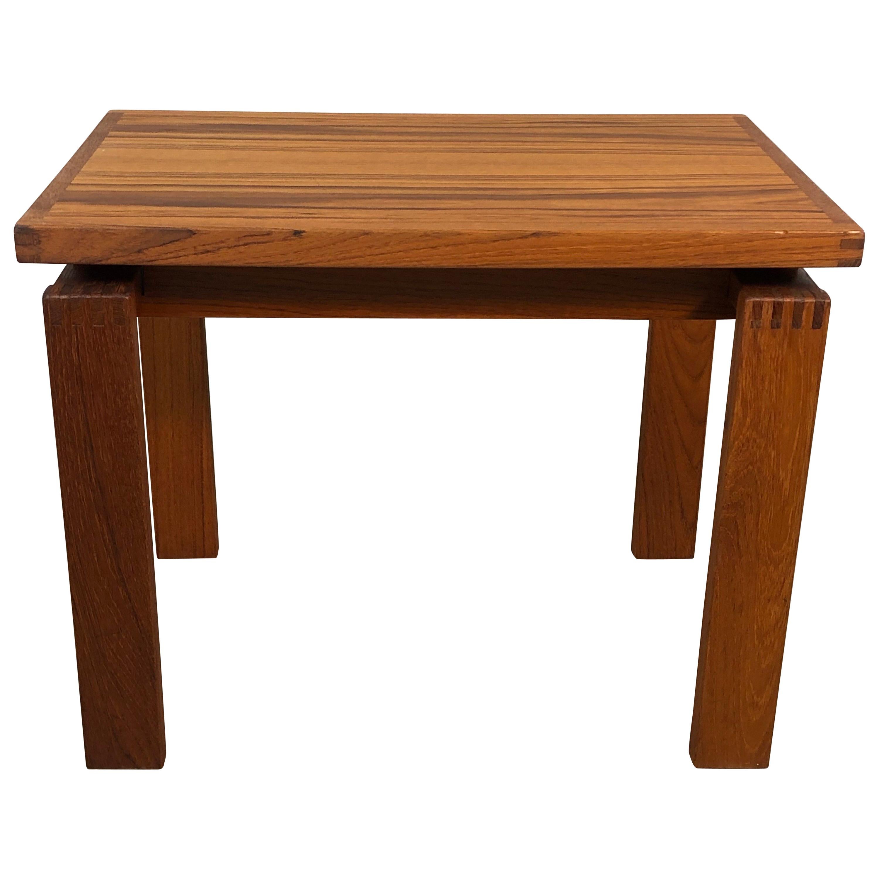 1970s Danish Trioh Teak Side Table For Sale