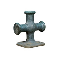 Vintage Solid Bronze, Mooring Bitt, Bollard, Very Heavy, Ships, Capstan, 20th Century