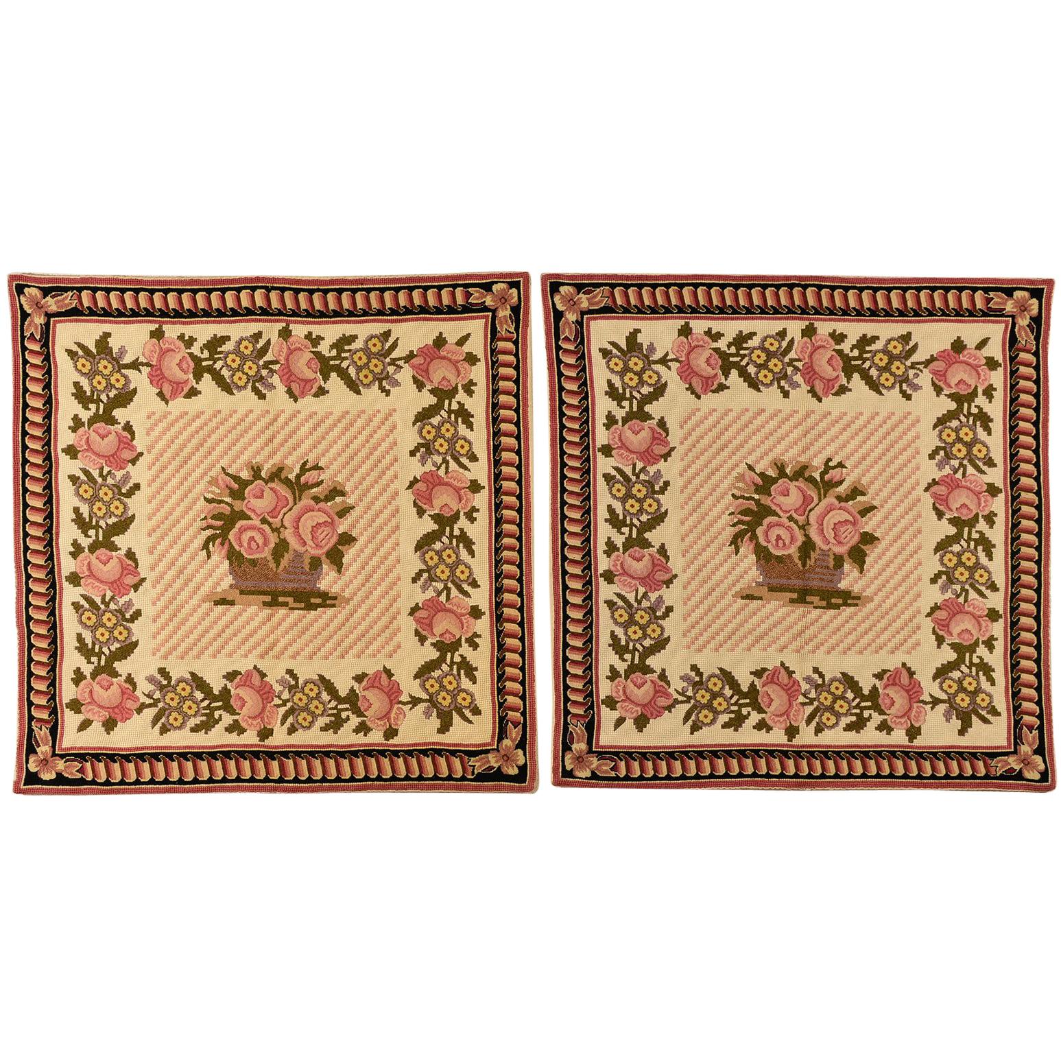 Par de alfombras de cabecera de punta de aguja o almohadas grandes en venta