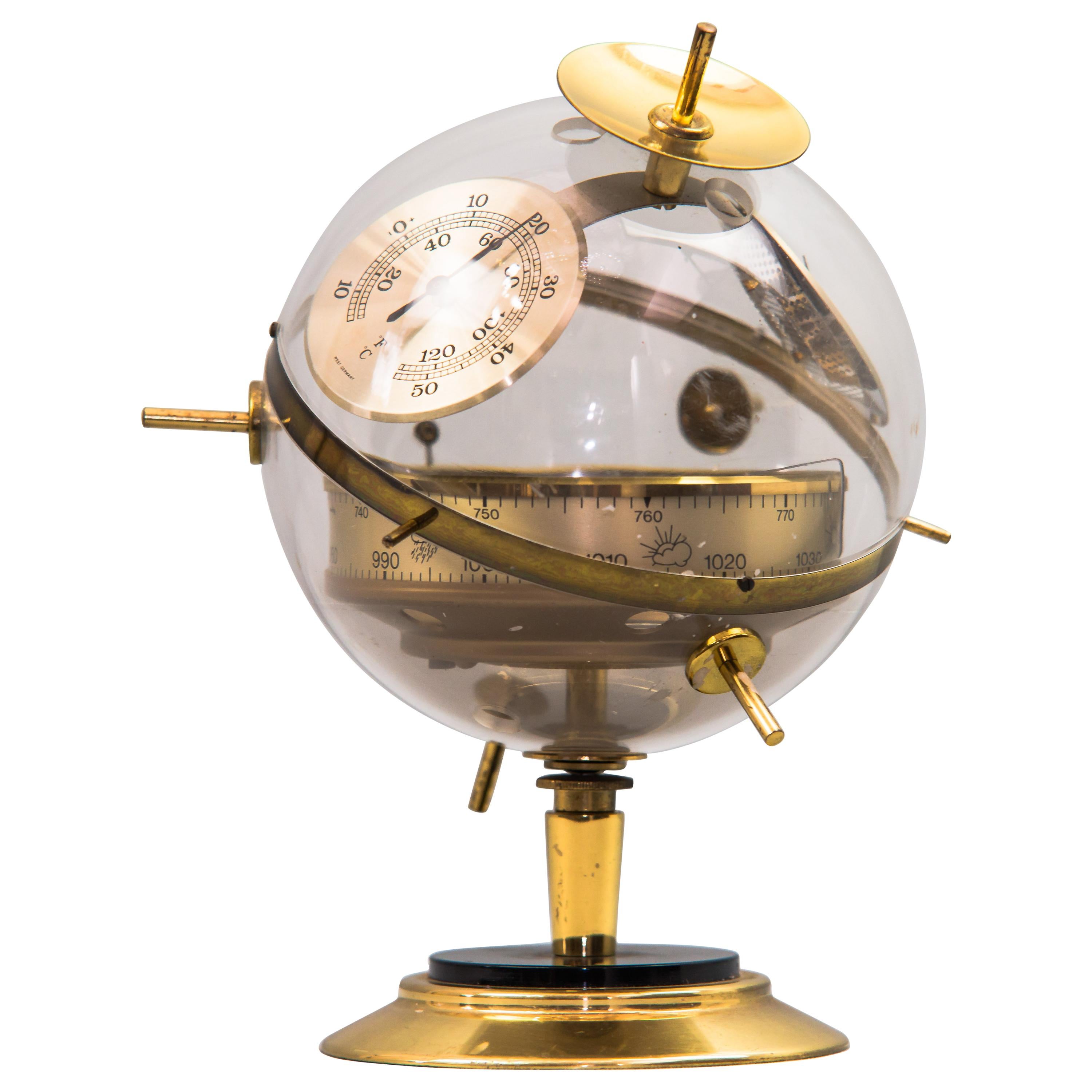 "Sputnik" Table Barometer Weather Station by Huger Germany, 1960s