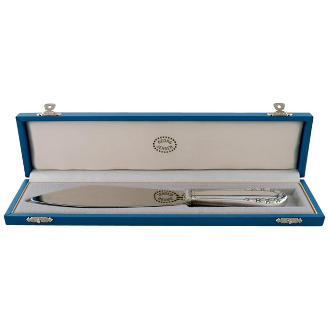 Georg Jensen 'Lily of the Valley' Layer Cake Knife with Original Box