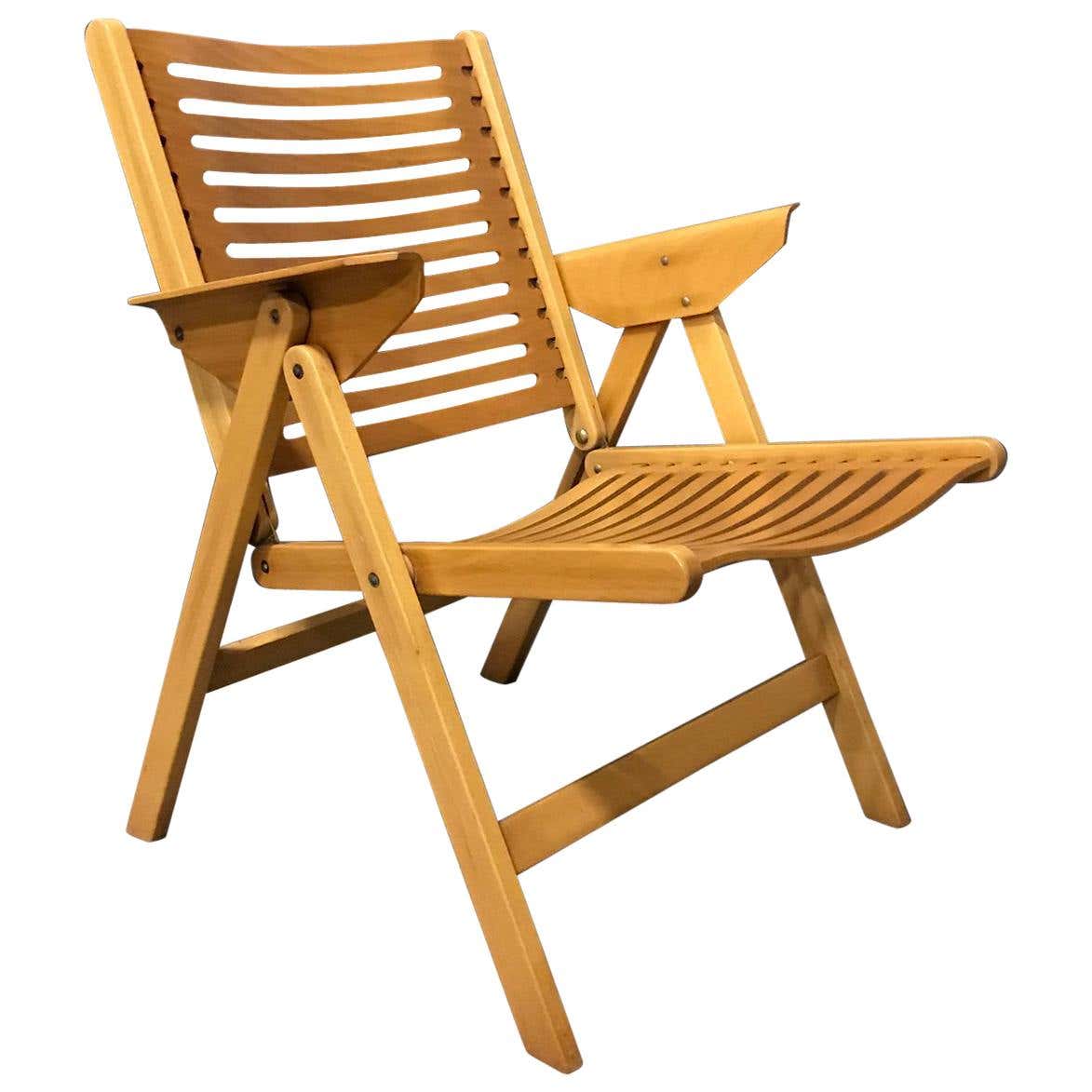 1952, Nico Kralj, Beautiful Wooden Folding Lounge Rex Chair at 1stDibs ...