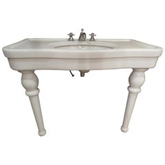 Vintage 20th Century Porcelain Sink