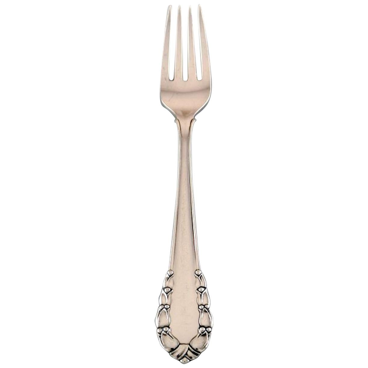 Georg Jensen "Lily of the Valley" Lunch Fork in Sterling Silver, 12 Pcs