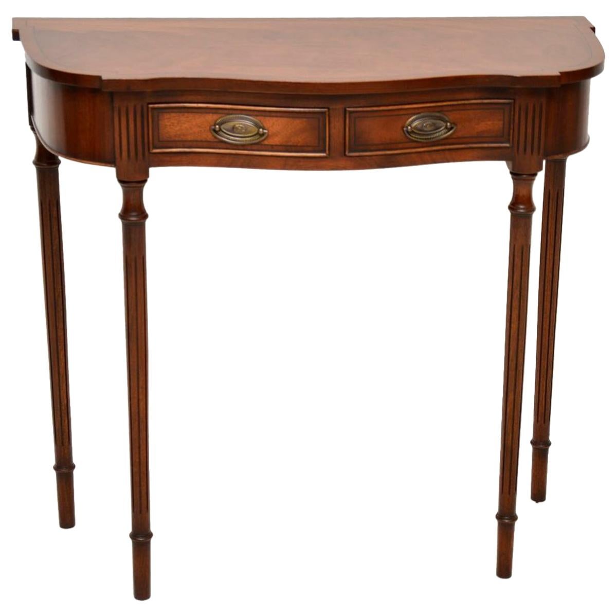 Antique Georgian Style Mahogany Console Table 
