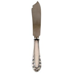 Antique Georg Jensen 'Lily of the Valley' Layer Cake Knife in Sterling Silver