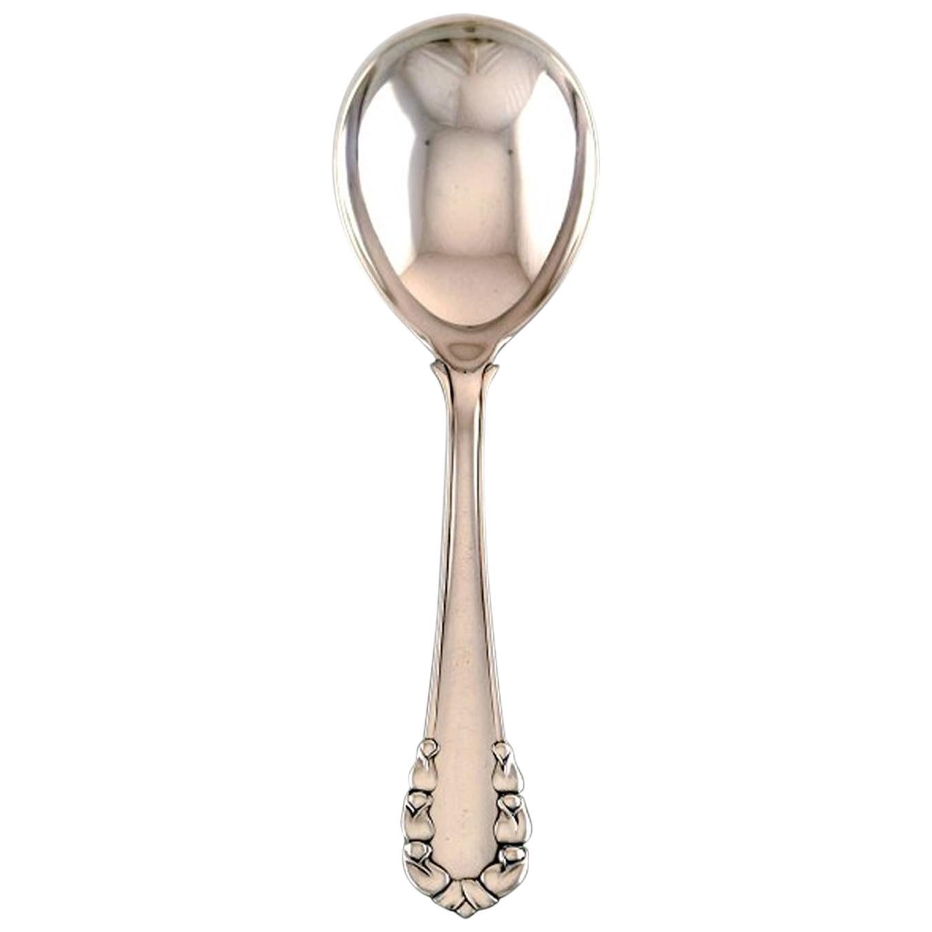 Georg Jensen 'Lily of the Valley' Serving Spoon in Sterling Silver For Sale