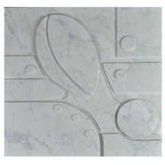 Small Carrara Marble Bas-Relief Aeneas