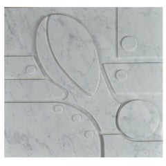 Small Carrara Marble Bas-Relief Aeneas