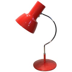 Red Table Lamp by Josef Hurka for Napako, 1960s