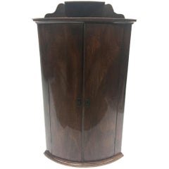 Early 19th Century English Oak and Mahogany Corner Cupboard