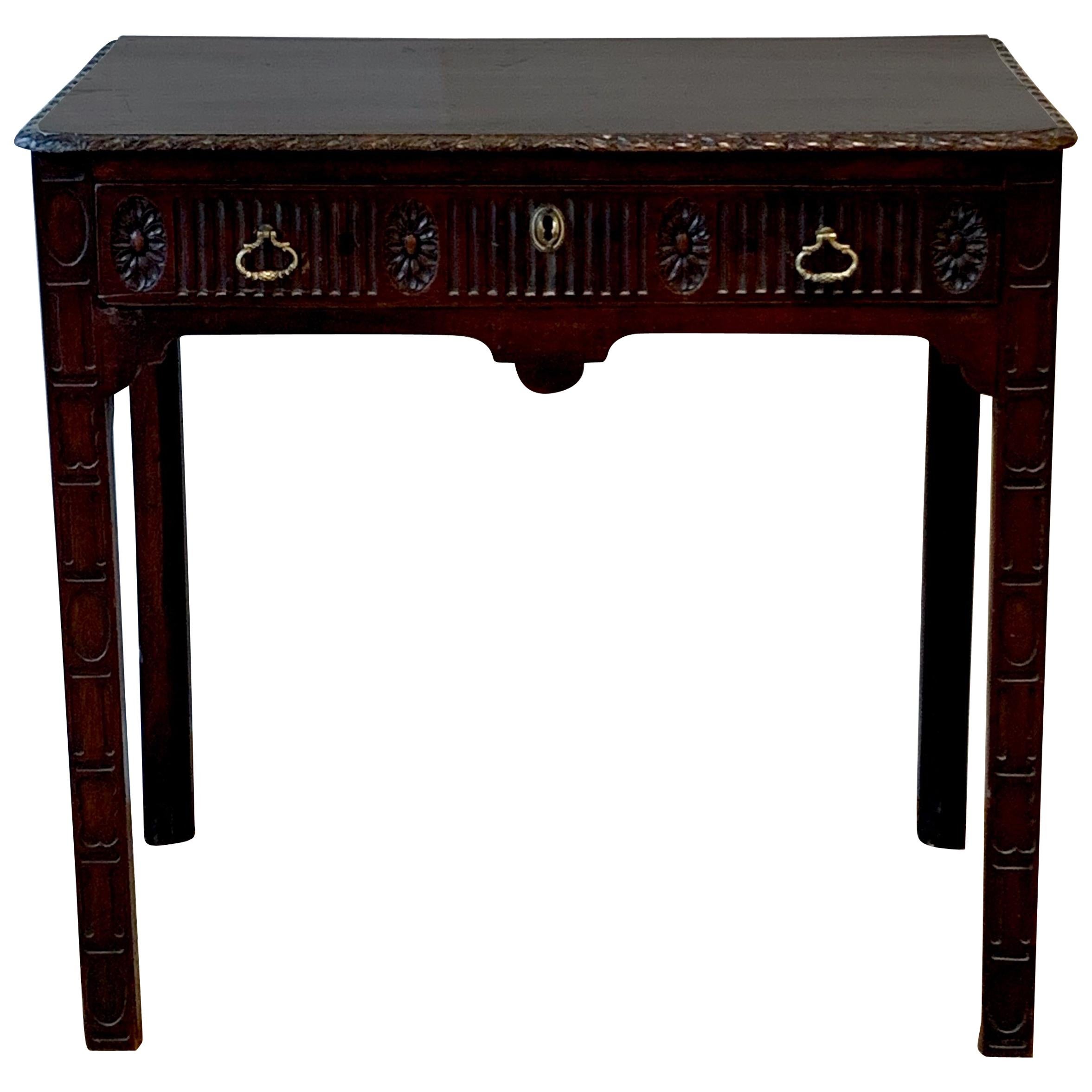 George III Mahogany Diminutive Console Table