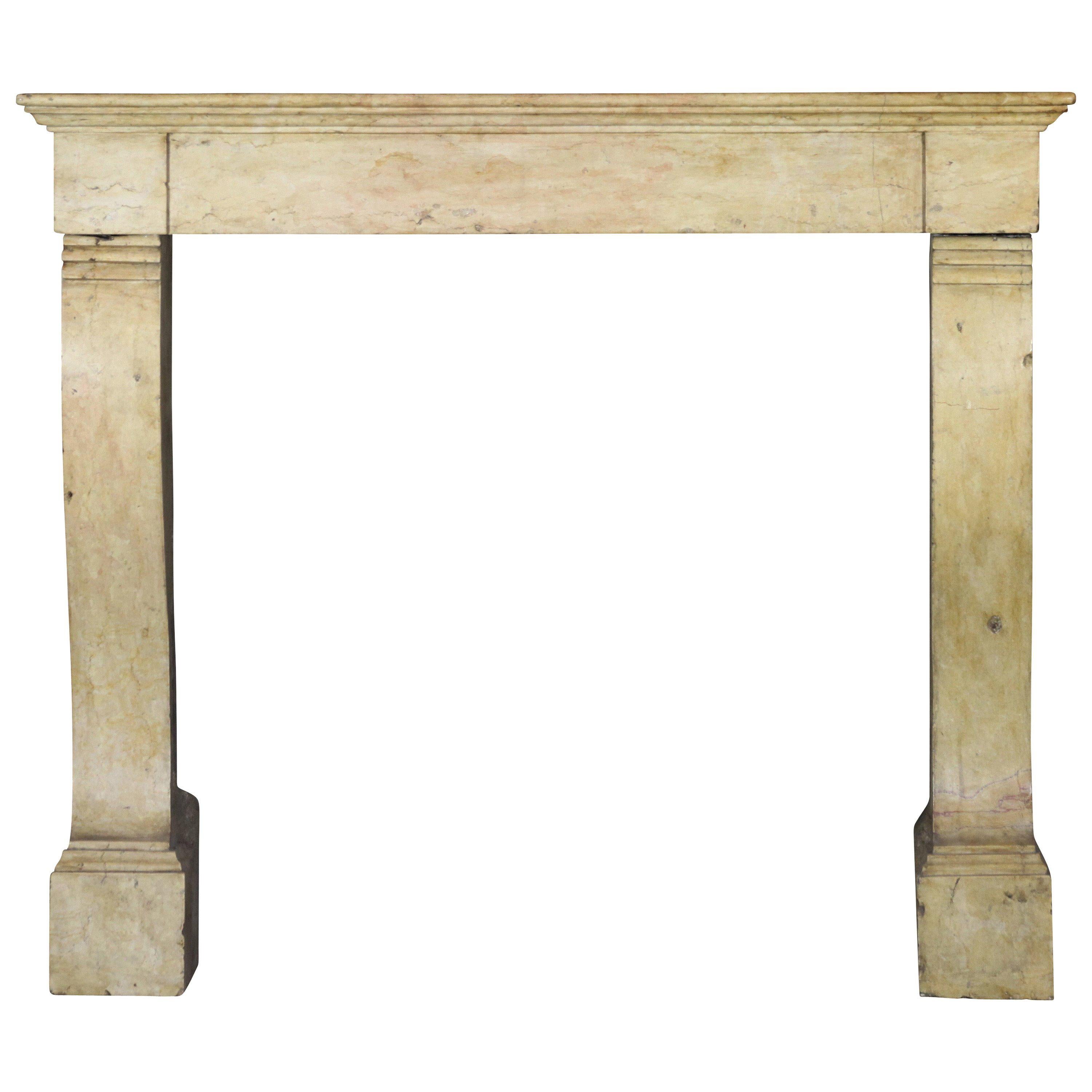 18th Century, French Timely Antique Fireplace Surround