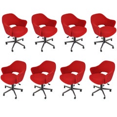 Used Set of 8 Mid-Century Modern Saarinen Executive Armchairs
